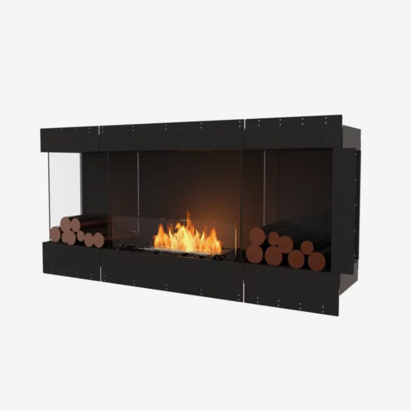 EcoSmart Fire Flex 68LC Left Corner Indoor/Outdoor Fireplace Insert - Ethanol Fuel