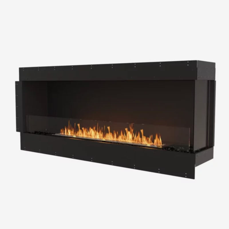 EcoSmart Fire Flex 68RC Right Corner Indoor/Outdoor Fireplace Insert - Ethanol Fuel