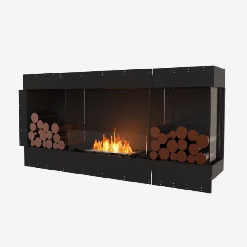 EcoSmart Fire Flex 68RC Right Corner Indoor/Outdoor Fireplace Insert - Ethanol Fuel