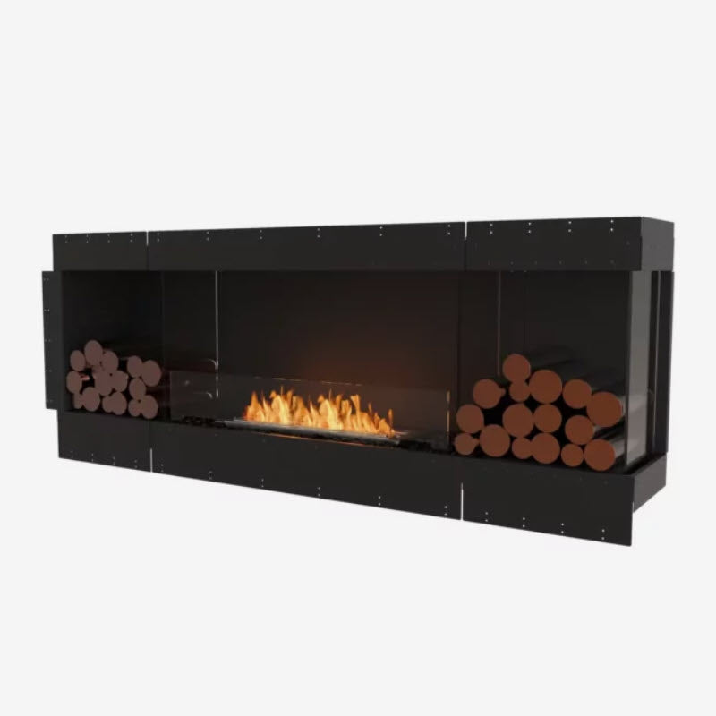 EcoSmart Fire Flex 78RC Right Corner Indoor/Outdoor Fireplace Insert - Ethanol Fuel
