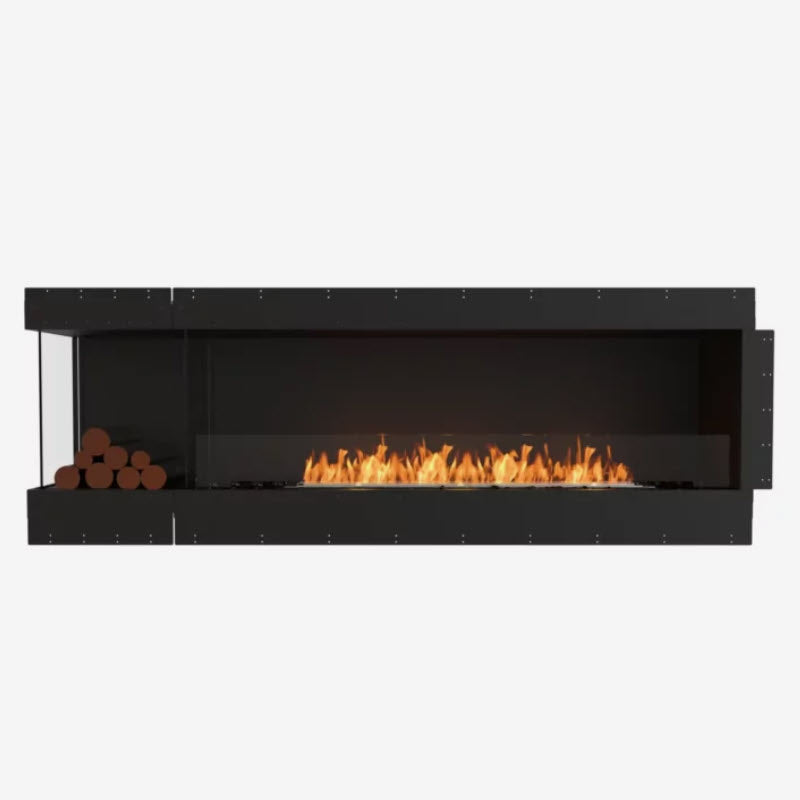 EcoSmart Fire Flex 86LC Left Corner Indoor/Outdoor Fireplace Insert - Ethanol Fuel