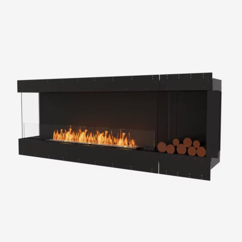 EcoSmart Fire Flex 86LC Left Corner Indoor/Outdoor Fireplace Insert - Ethanol Fuel