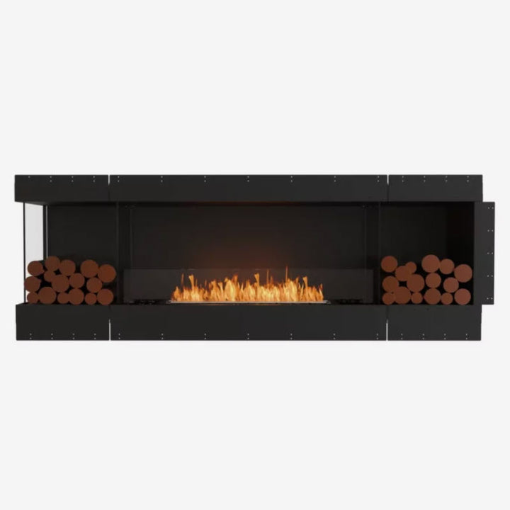 EcoSmart Fire Flex 86LC Left Corner Indoor/Outdoor Fireplace Insert - Ethanol Fuel