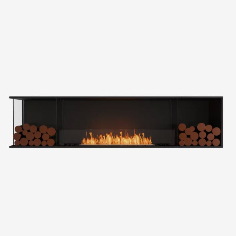 EcoSmart Fire Flex 86LC Left Corner Indoor/Outdoor Fireplace Insert - Ethanol Fuel