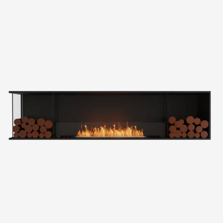 EcoSmart Fire Flex 86LC Left Corner Indoor/Outdoor Fireplace Insert - Ethanol Fuel
