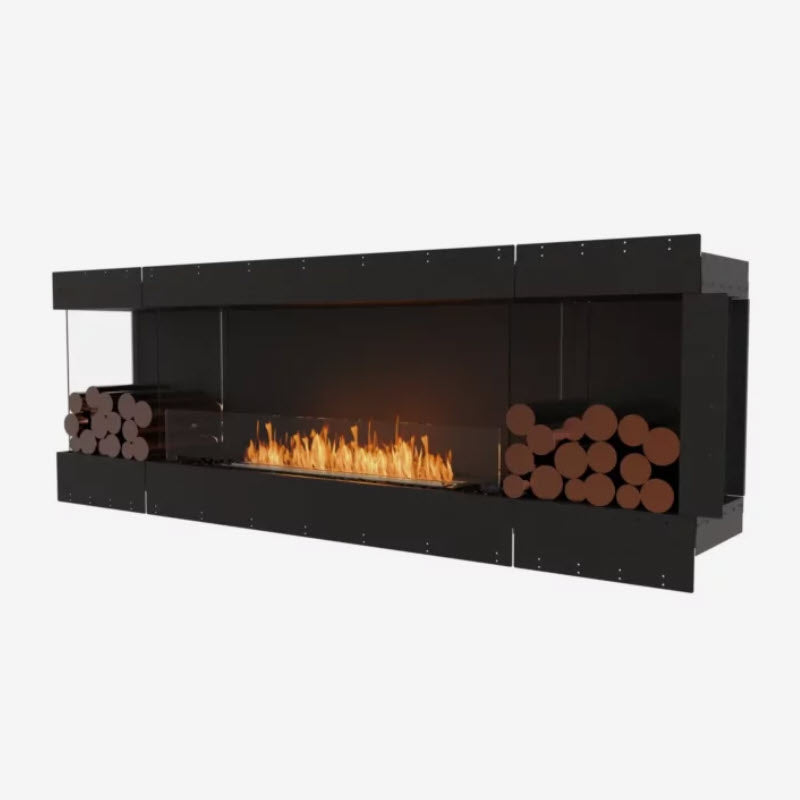 EcoSmart Fire Flex 86LC Left Corner Indoor/Outdoor Fireplace Insert - Ethanol Fuel