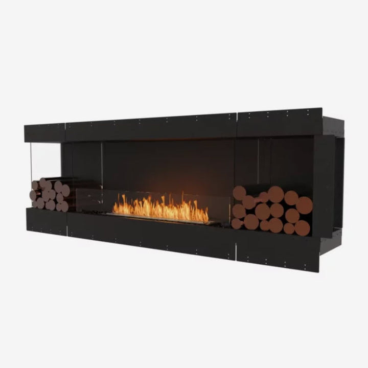 EcoSmart Fire Flex 86LC Left Corner Indoor/Outdoor Fireplace Insert - Ethanol Fuel