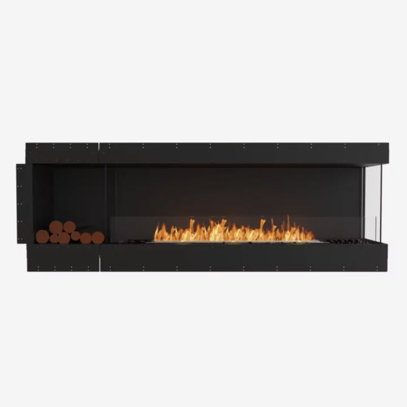 EcoSmart Fire Flex 86RC Right Corner Indoor/Outdoor Fireplace Insert - Ethanol Fuel