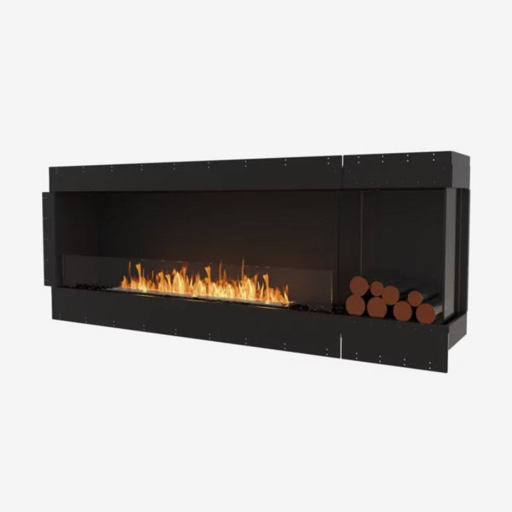 EcoSmart Fire Flex 86RC Right Corner Indoor/Outdoor Fireplace Insert - Ethanol Fuel