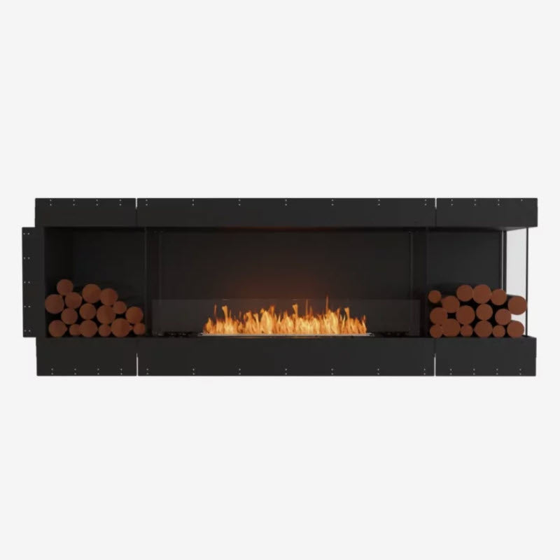 EcoSmart Fire Flex 86RC Right Corner Indoor/Outdoor Fireplace Insert - Ethanol Fuel
