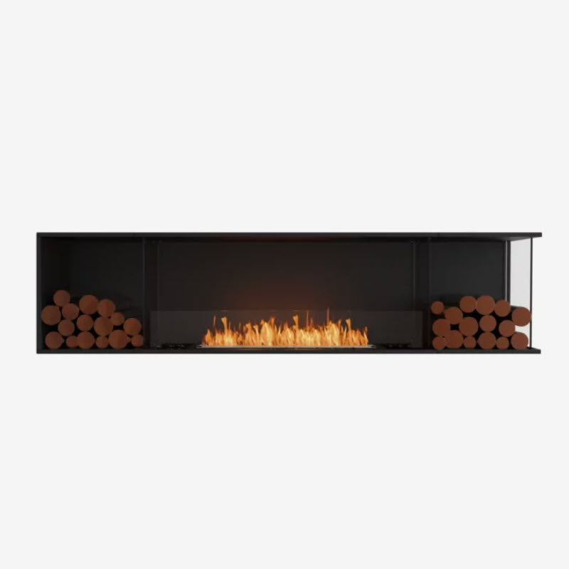 EcoSmart Fire Flex 86RC Right Corner Indoor/Outdoor Fireplace Insert - Ethanol Fuel