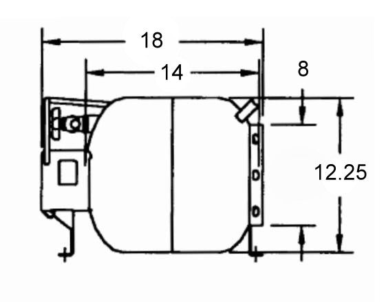 10487TC N 20# DOT/TC HOR LP CYL