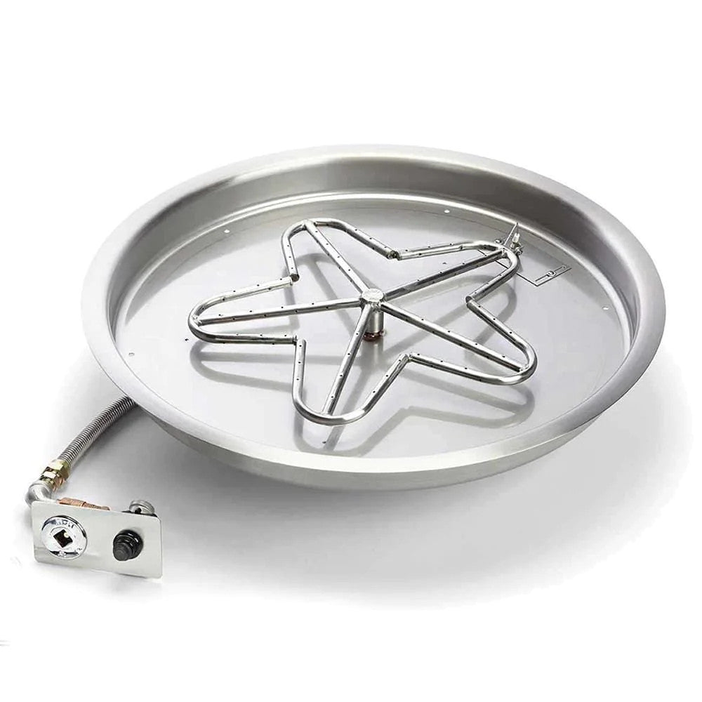 HPC Fire 25" Round Bowl Inserts Push Button PENTA25FPK-NG