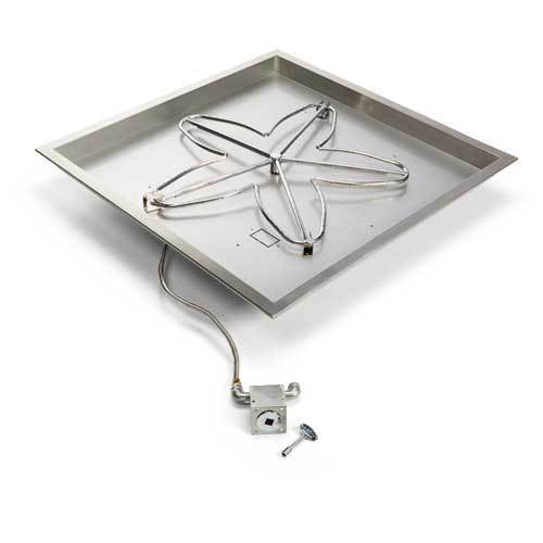 HPC Fire 30" Square Bowl Fire Pit Insert MLFPK30SQBL-FLEX