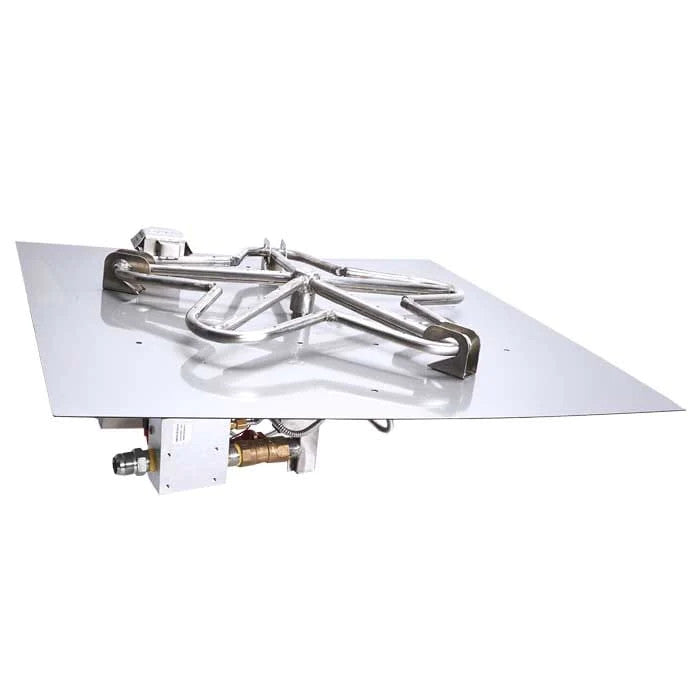 HPC Fire 42" Square Flat Pan Electronic Ignition Fire Pit Insert