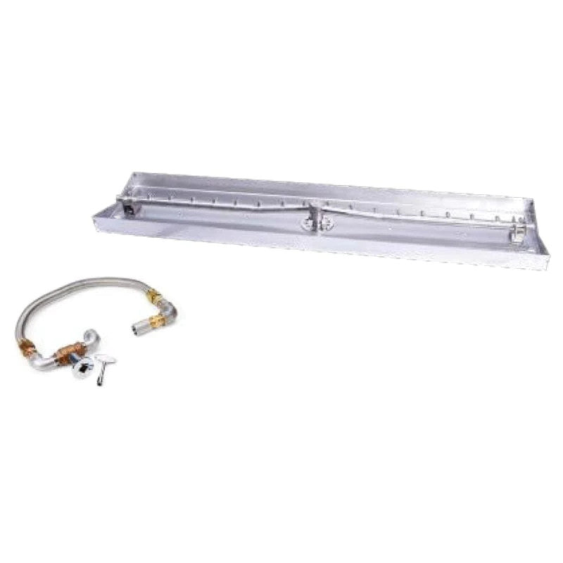HPC Fire 49" X 8" Match-Lit SST Torpedo Interlink Fire Pit Insert TOR-CFPK/LINEAR49X8 KIT