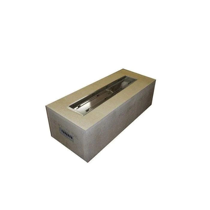 HPC Fire Rectangular 60x24-Inch Unfinished Fire Pit Enclosure for 36x14-Inch Burner Pans