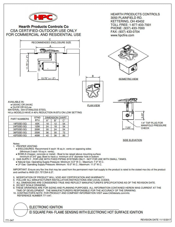 Specifications