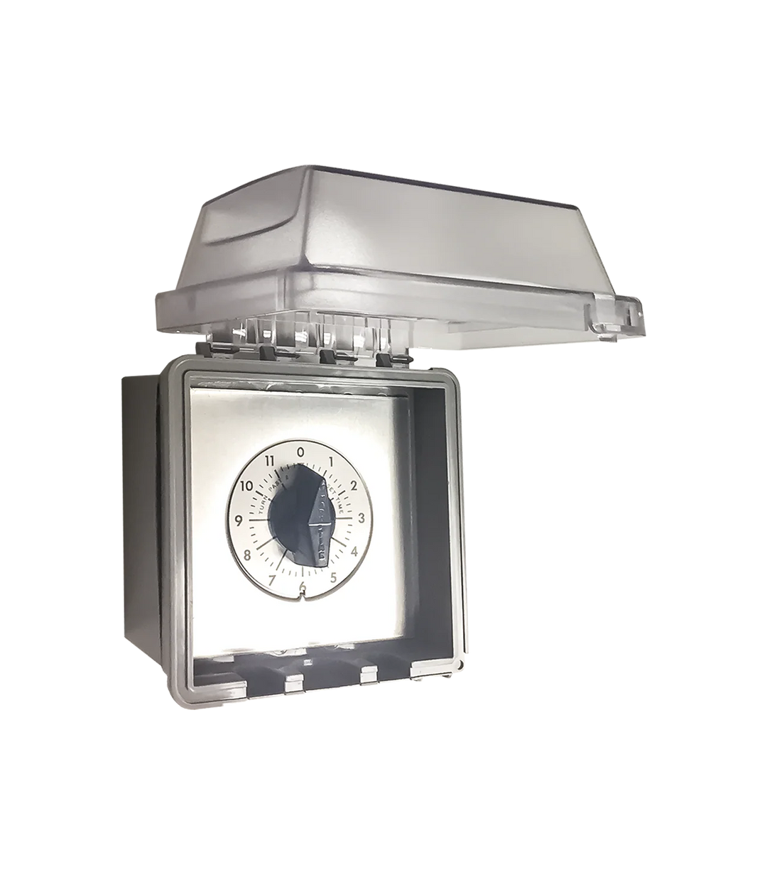 Electronic Dial Timer with NEMA-Rated Outdoor Enclosure
