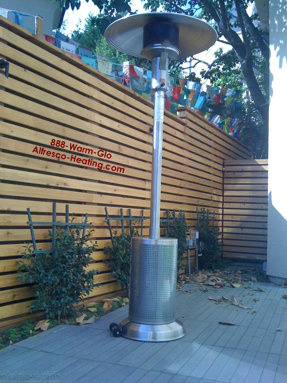Sunglo A270SS Stainless Steel Patio Heater – 40,000 BTU Commercial Propane Outdoor Heater