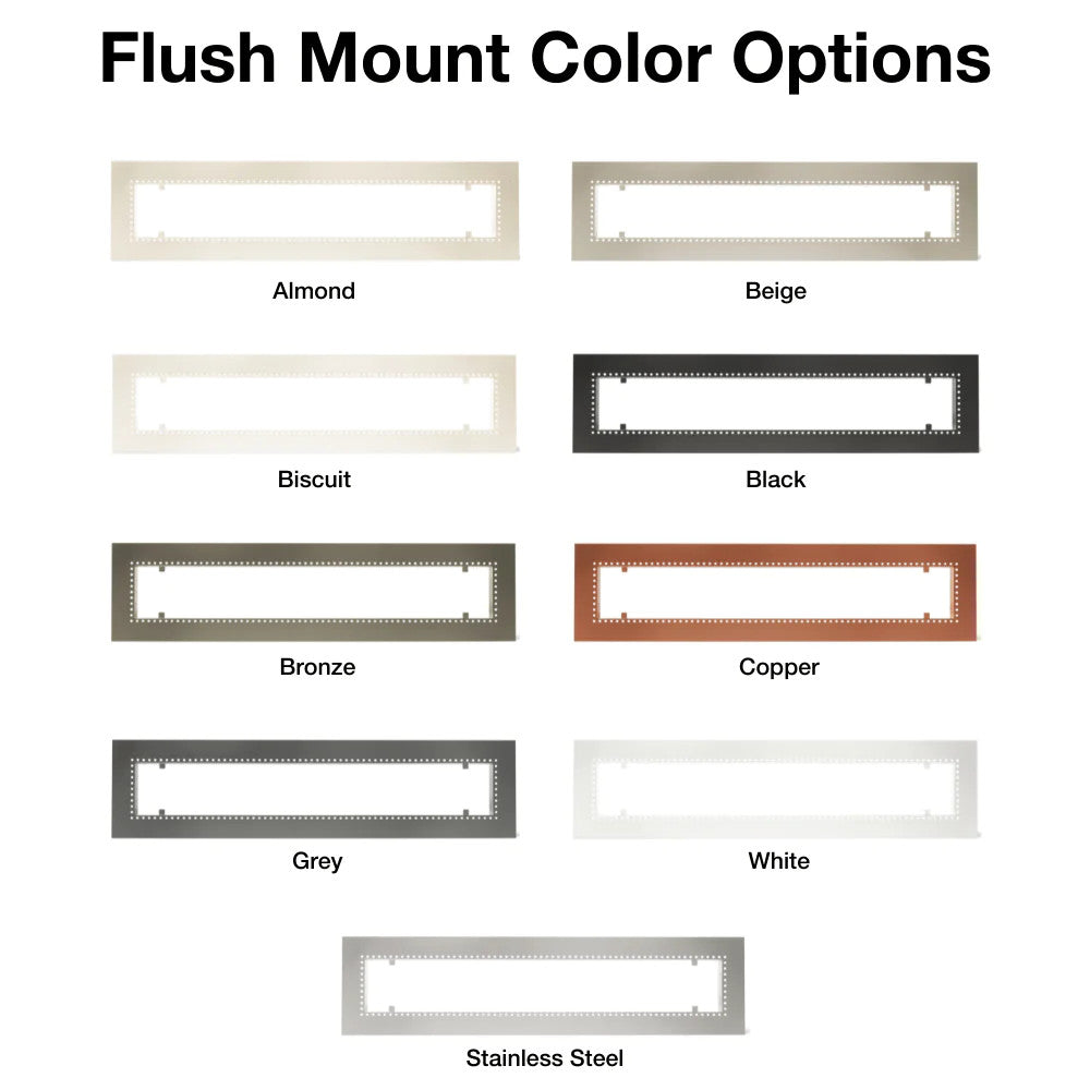 INFRATECH FLUSH MOUNT FRAMES FOR W/WD AND C/CD SERIES HEATERS