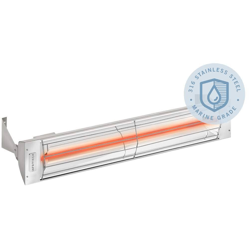 INFRATECH W SERIES 61-INCH SINGLE ELEMENT 4000W FLUSH MOUNTED MARINE GRADE ELECTRIC HEATER