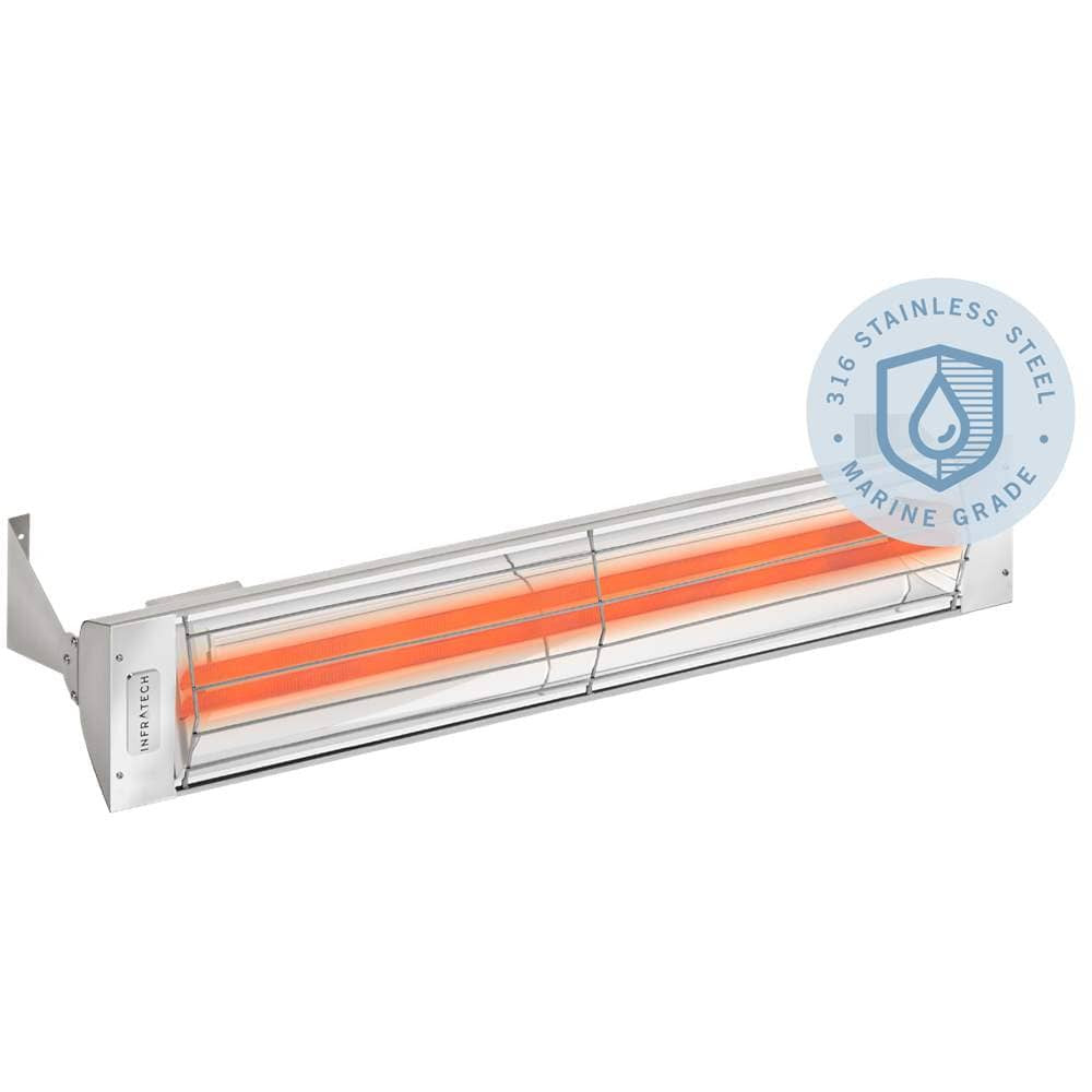 INFRATECH WD SERIES 33-INCH DUAL ELEMENT 3000W FLUSH MOUNTED MARINE GRADE ELECTRIC HEATER