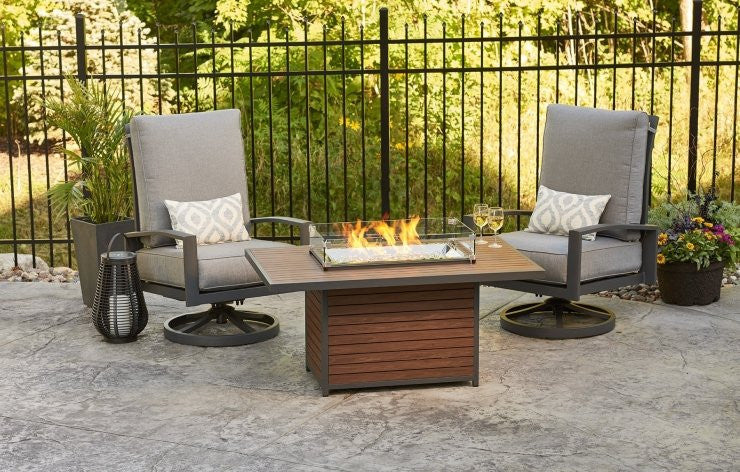 Outdoor Greatroom - Kenwood Kenwood Rectangular Chat Height Gas Fire Pit Table