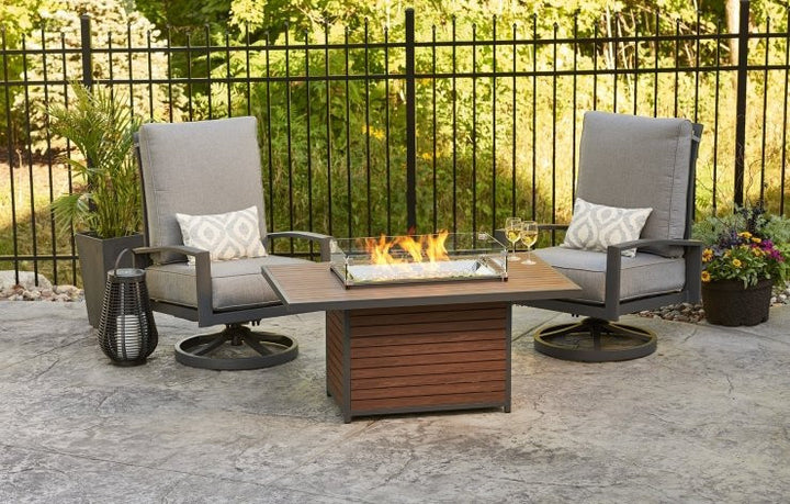 Outdoor Greatroom - Kenwood Kenwood Rectangular Chat Height Gas Fire Pit Table