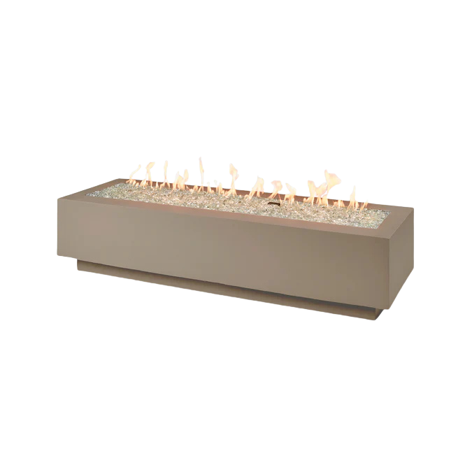 Cove 72" Linear Gas Fire Pit Table with Crystal Fire® Burner