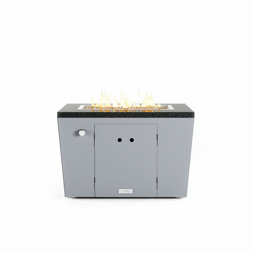 COOKE Miami Fire Pit Table 36" x 26" x 21" - Stone Top