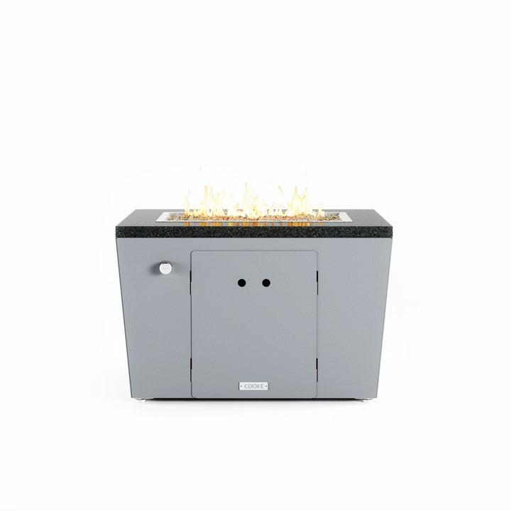 COOKE Miami Fire Pit Table 36" x 26" x 21" - Stone Top