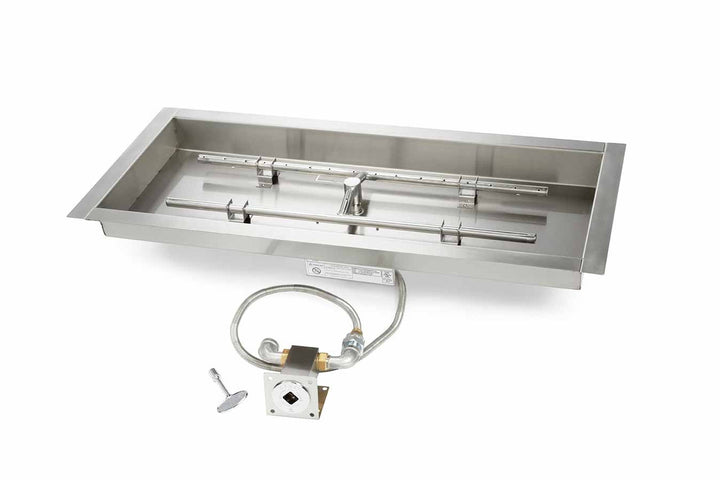 Hearth Products Controls - 30" CSA Rectangle Bowl H-Burner Kit  - Match Lit