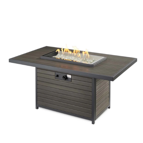Outdoor Greatroom - Brooks Rectangular Gas Fire Pit Table