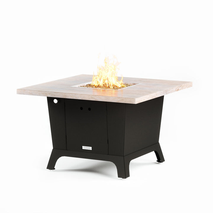 COOKE Parkway Fire Pit Table 44" x 44" x 30" - Stone Top