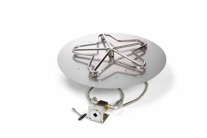 Hearth Products Controls - 30" CSA Round Flat Pan Penta Burner Kit - Match Lit
