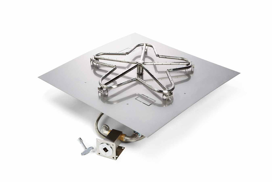Hearth Products Controls - 18" CSA Square Flat Pan Kit -  Match Lit