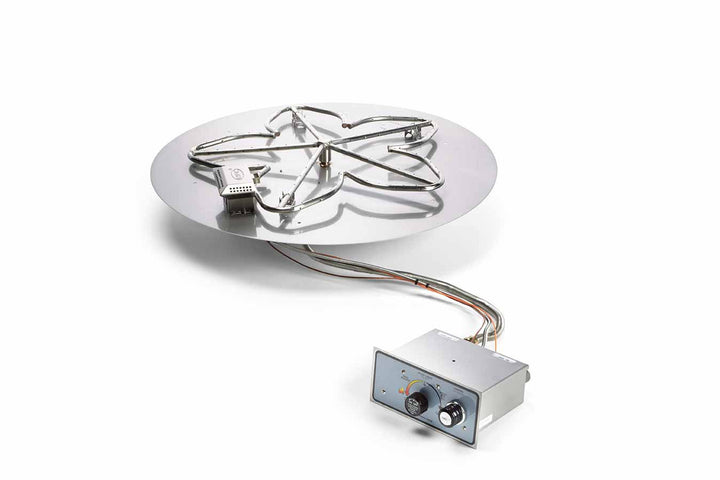 Hearth Products Controls - 36" Round Flat Pan Insert With Penta Burner - Push Button Ignition