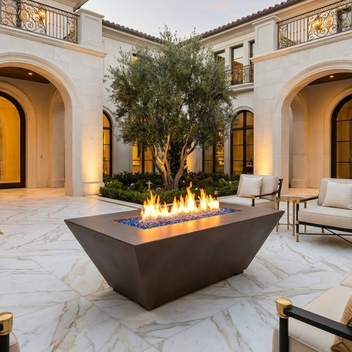 Archpot Geo Rectangle Fire Table