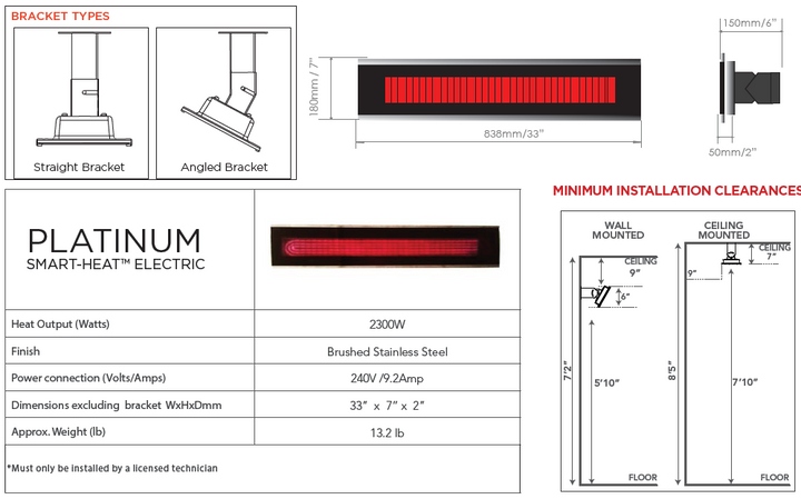 Bromic Platinum Electric Heater