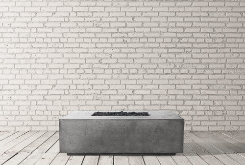 Porto 60 Low Profile Fire Table – 65,000 BTU Rectangular Outdoor Gas Fire Pit with Built-In Propane Tank Storage