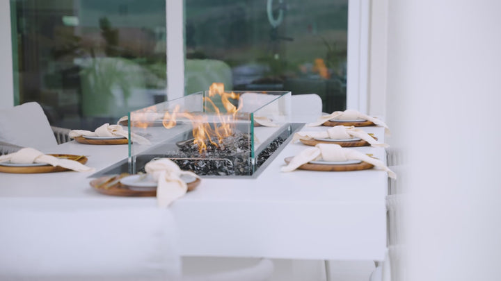 EcoSmart Fire Gin 90 Dining Fire Table - Outdoor Propane/Natural Gas Model