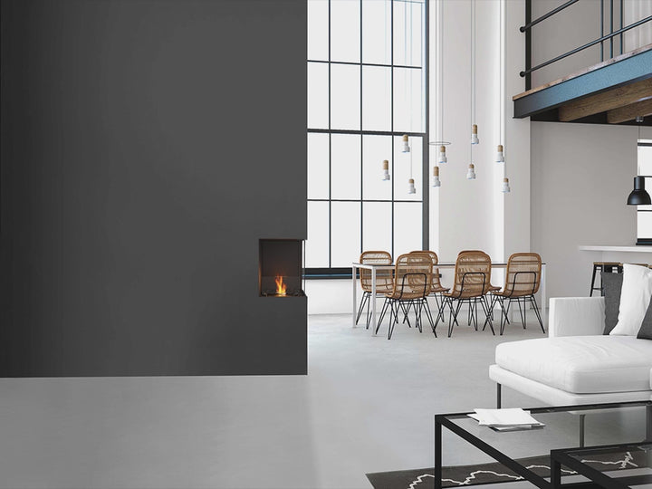 EcoSmart Fire Flex 104RC Right Corner Indoor/Outdoor Fireplace Insert - Ethanol Fuel