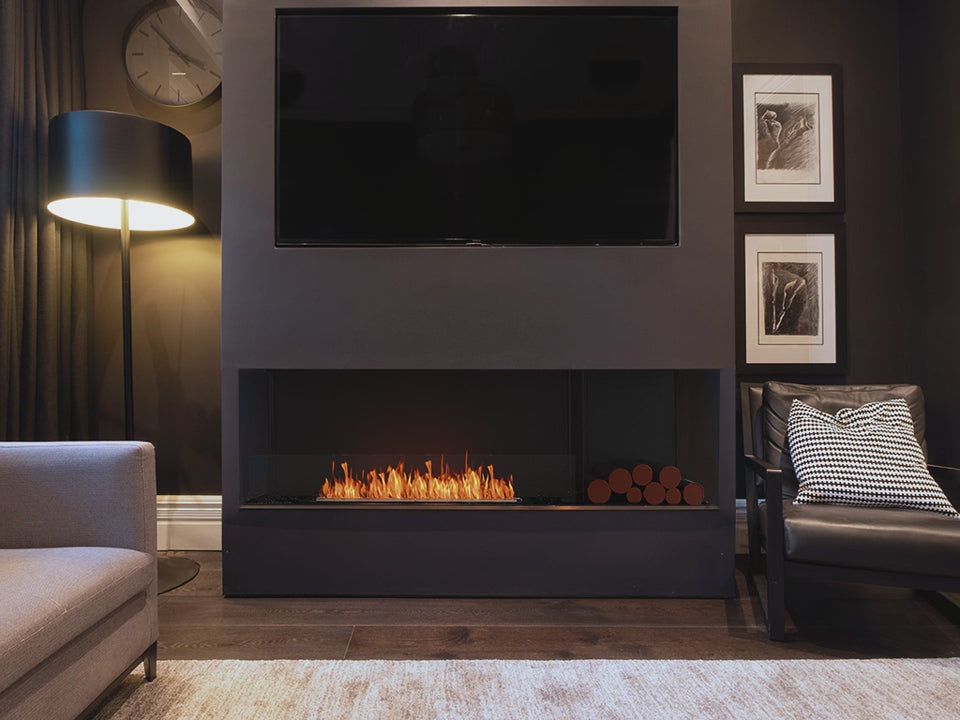 EcoSmart Fire Flex 50SS Single Sided Indoor/Outdoor Fireplace Insert - Ethanol Fuel