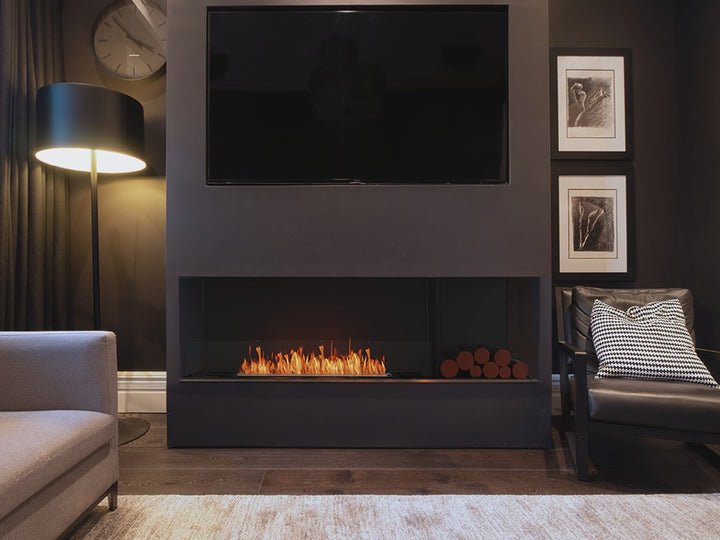 EcoSmart Fire Flex 50SS Single Sided Indoor/Outdoor Fireplace Insert - Ethanol Fuel