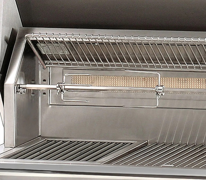 Alfresco 56'' Sear Zone Grill On Refrigerated Base Dbl Side Burner - Raspberry Red-Gloss