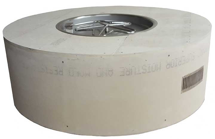 HPC 45" Round Ready-to-Finish Outdoor Gas Fire Pits –  Match Lit (Natural Gas or Propane)