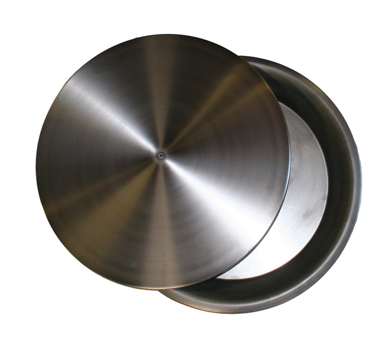 COOKE Fire Pit Pan 20" Diameter Round - Stainless Steel