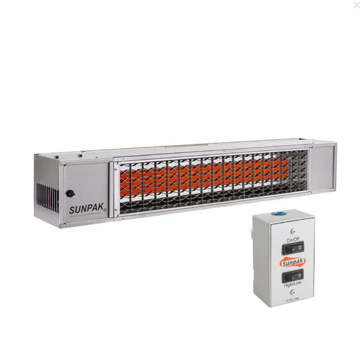 SUNPAK S34 S TSH INFRARED GAS HEATER WITH WALL SWITCH - STAINLESS STEEL