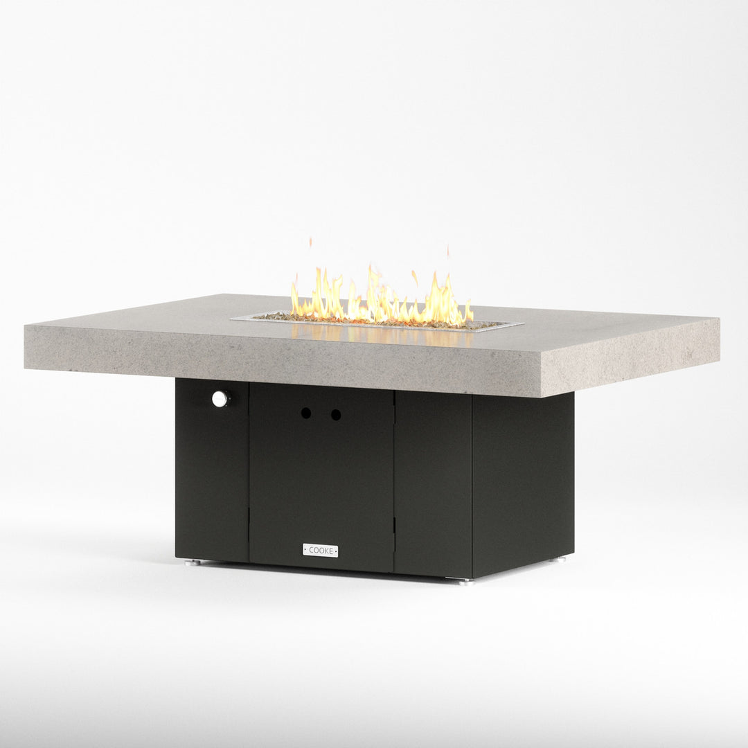 COOKE Santa Barbara Fire Pit Table 52" x 36" x 21" - Stone Top